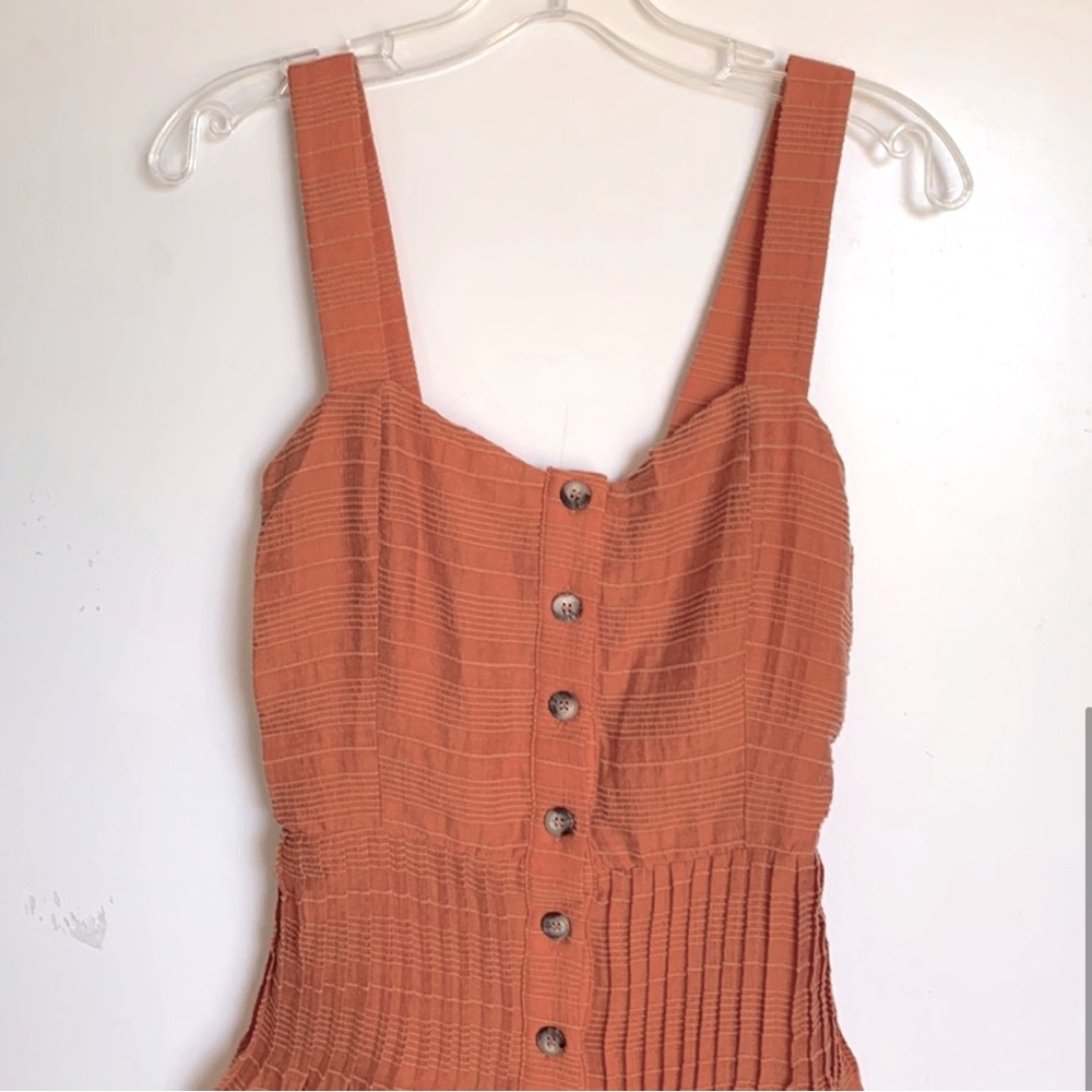 Tularosa Orange Midi Tara Dress Size M - Picture 6 of 7
